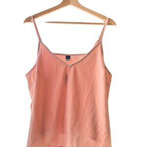 NWT Women's Abalone Pink Velvet Tank Top with adjustable Straps, size Petite XL